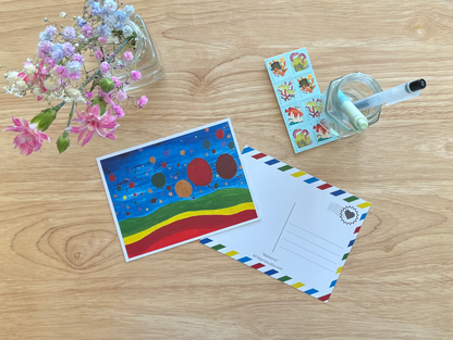 Balloons — Art Postcard