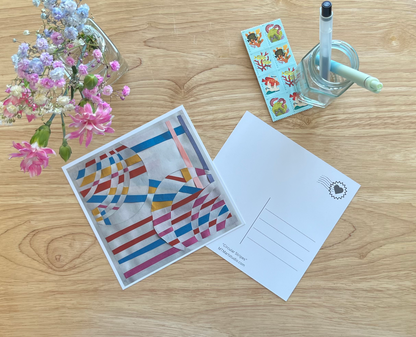 Circular Stripes — Art Postcard